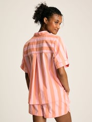 Joules Olivia Pink Striped Pyjama Set - Image 4 of 6