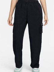Nike Black High Rise Woven Cargo Trousers - Image 1 of 5