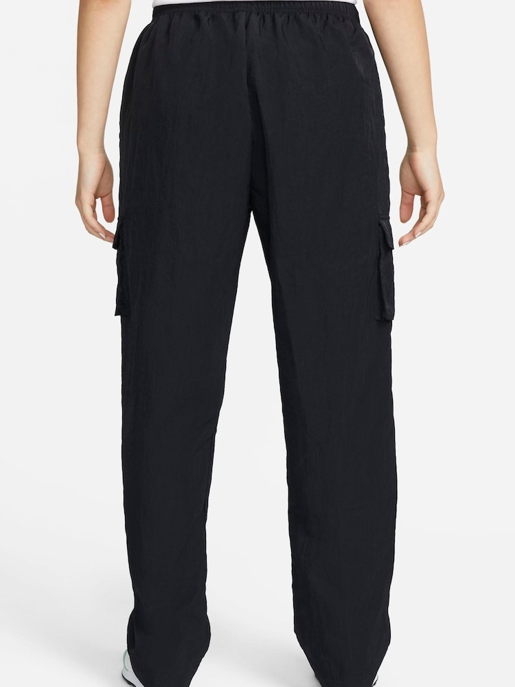 Nike Black High Rise Woven Cargo Trousers - Image 2 of 5