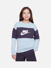 Nike Blue Sweatshirt and Shorts Tracksuit - Image 3 of 8