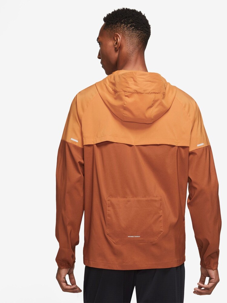 Nike Orange Windrunner Running Jacket - Image 2 of 3