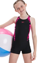 Speedo Black HyperBoom Splice Swimsuit - Image 2 of 8