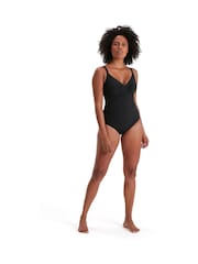 Črne enodelne kopalke za oblikovanje postave Speedo Watergem - Slika 1 iz 10