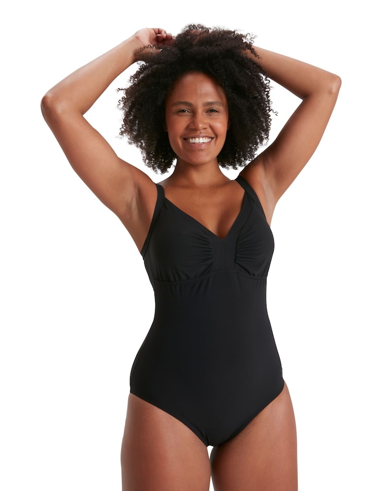 Czarny modelujący strój kąpielowy Speedo Watergem - Image 5 of 10