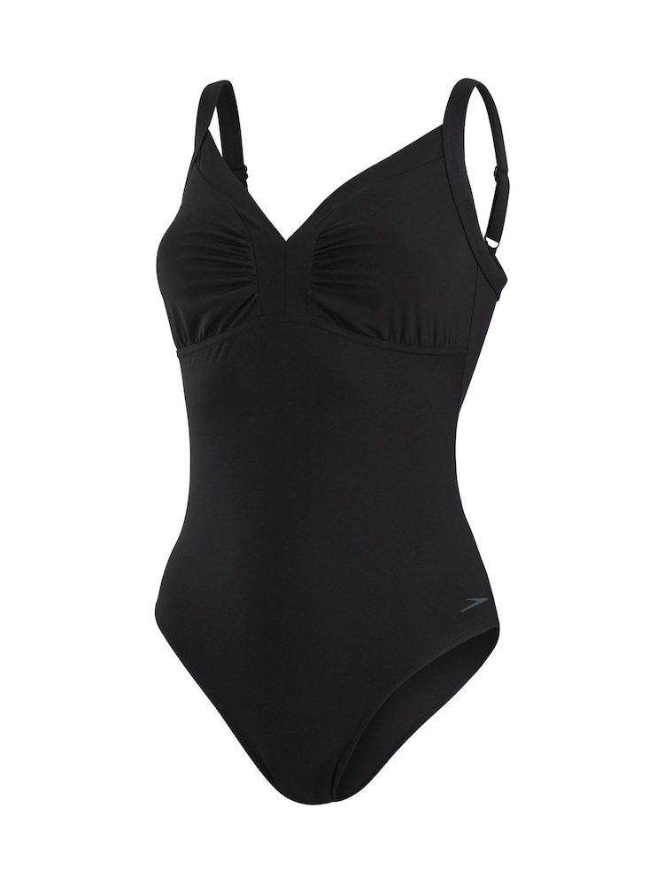 Czarny modelujący strój kąpielowy Speedo Watergem - Image 8 of 10