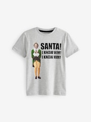 Grey Elf Short Sleeve Christmas T-Shirt (3-16yrs) - Image 4 of 6