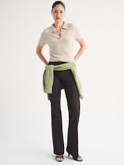 Abercrombie & Fitch Cream Capsule Short Sleeve Polo Shirt - Image 5 of 6