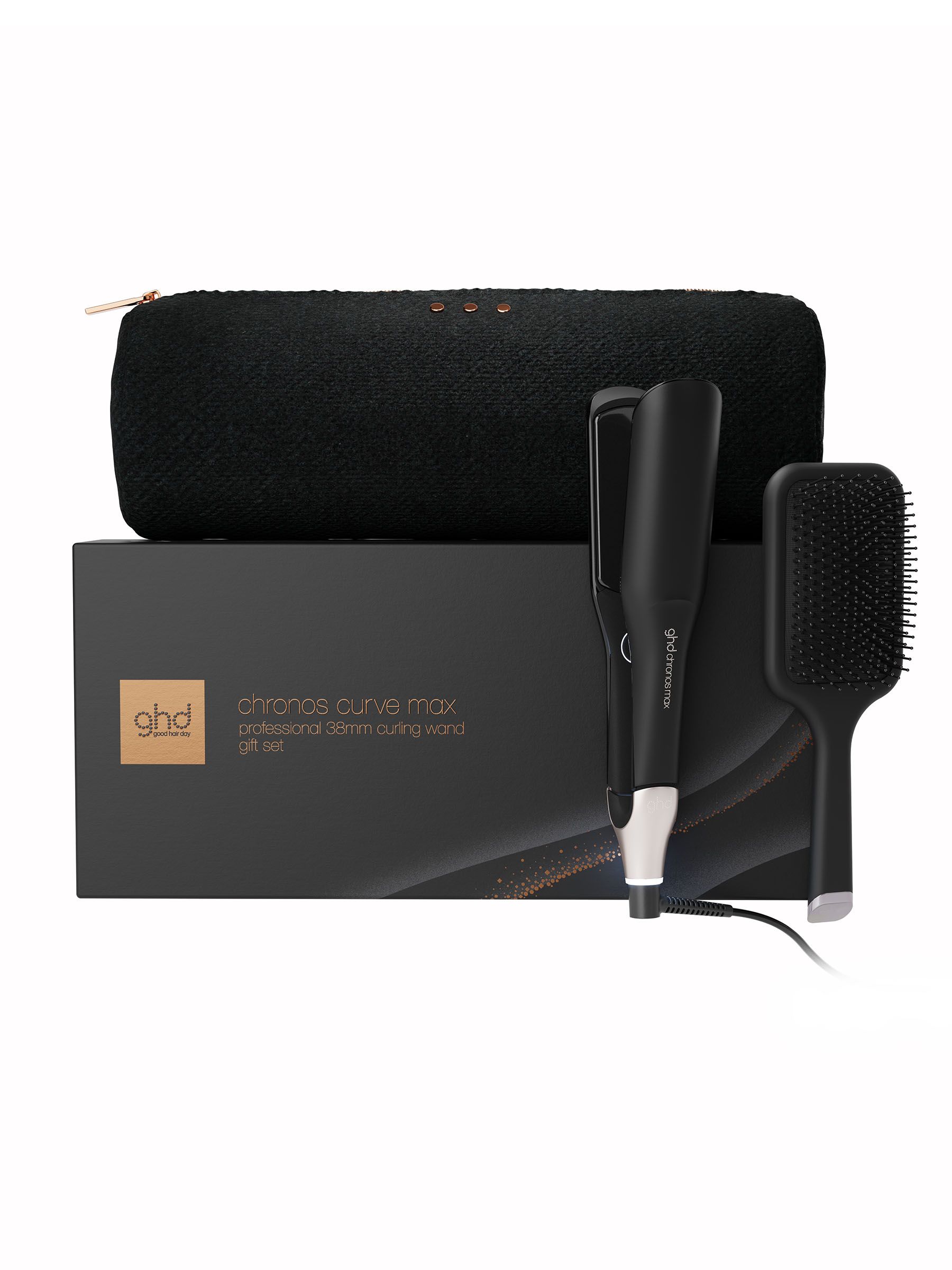 Ghd Women's Chronos Max Best Wide Plate Hair Straightener Festive Gift Set In Black - Image 6