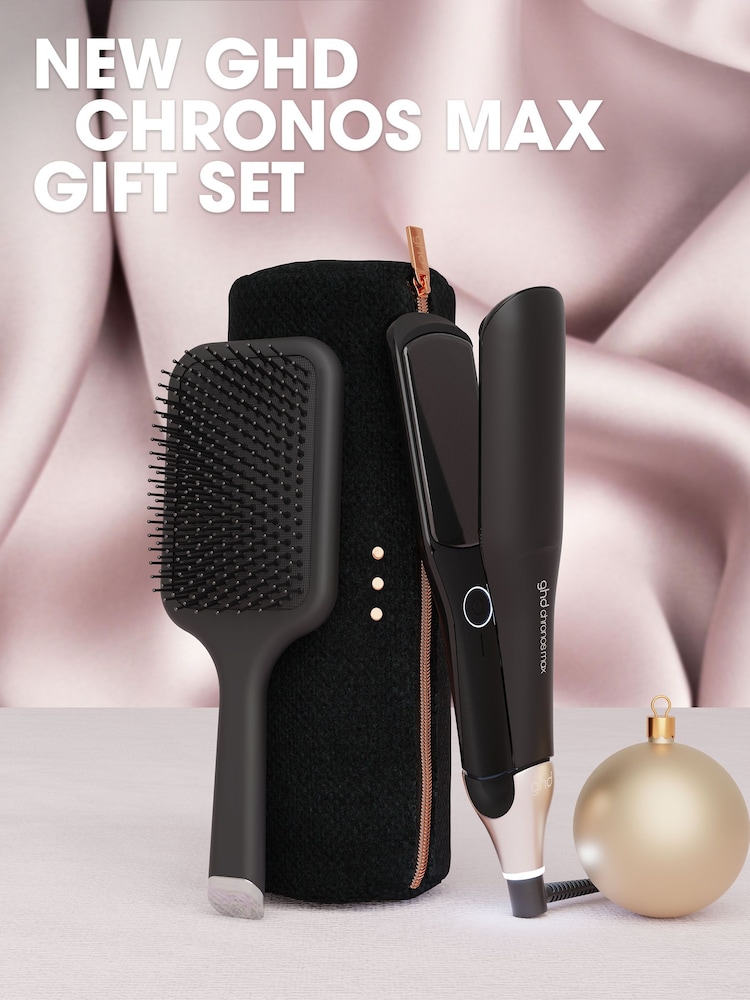 ghd Black Chronos Max Best Wide Plate Hair Straightener Festive Gift Set - Image 2 of 5