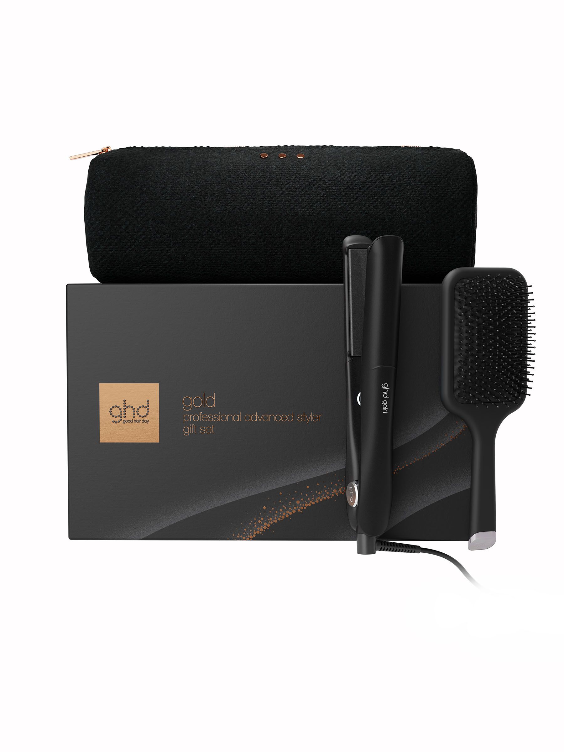 GHD ghd Gold® Hair Straightener Festive Gift Set in Black - None - Image 3