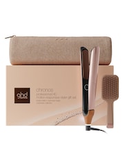 ghd Cashmere Beige Chronos Hair Straightener Festive Gift Set - Image 1 of 5