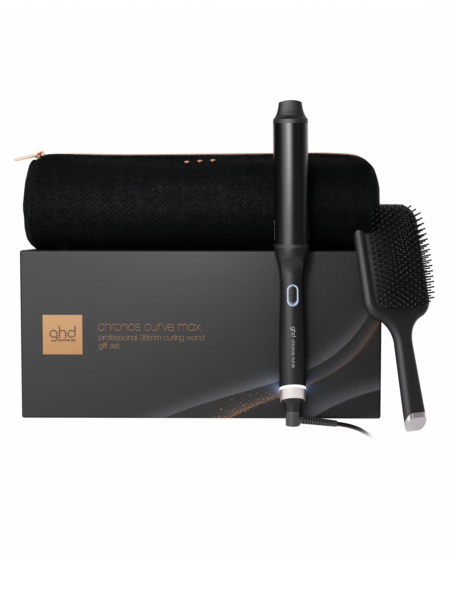 GHD ghd Chronos Curve Max Wand Festive Gift Set (38mm Barrel) in Black - None - Image 3