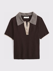 Abercrombie & Fitch Brown Capsule Short Sleeve Polo Shirt - Image 5 of 5