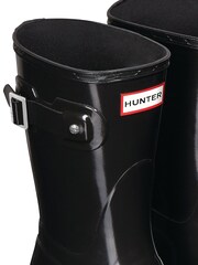 Hunter Original Black Short Gloss Wellies - Image 1 of 5