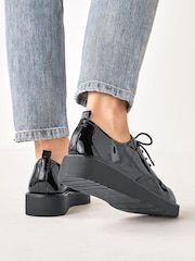črna - Mokasini s polno peto in vezalkami Forever Comfort® - Slika 2 iz 8