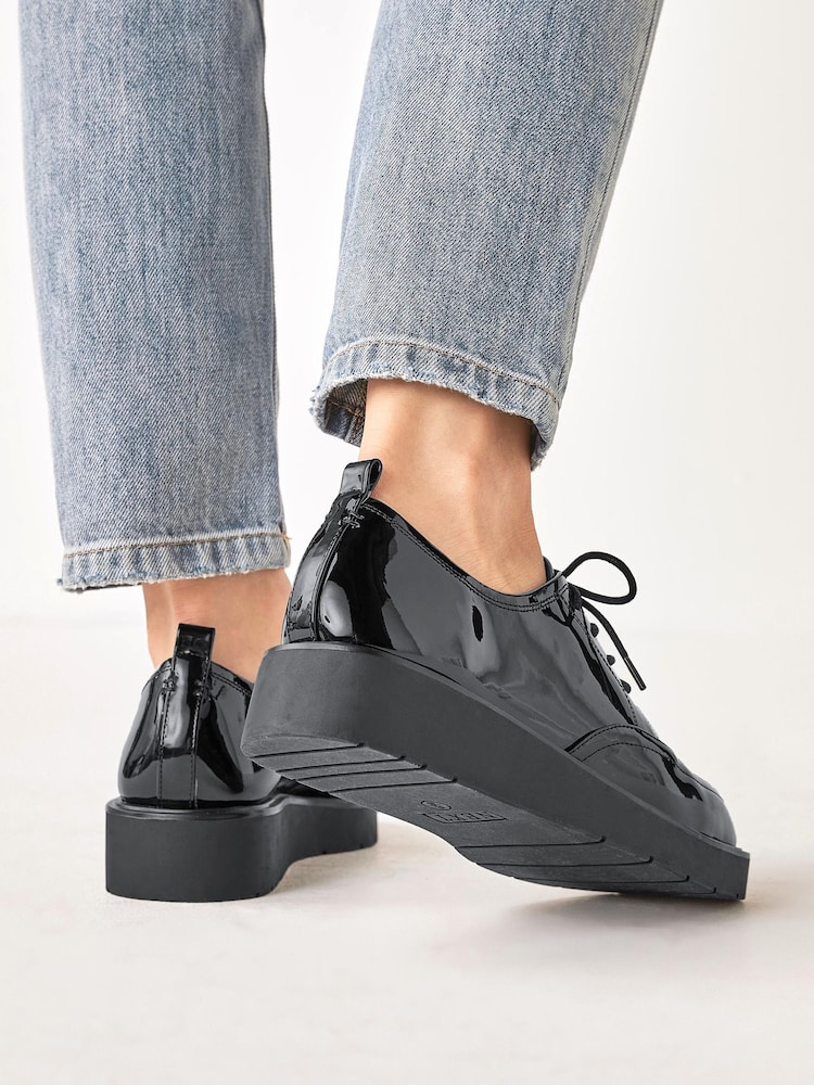 črna - Mokasini s polno peto in vezalkami Forever Comfort® - Slika 2 iz 8