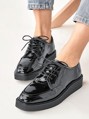 črna - Mokasini s polno peto in vezalkami Forever Comfort® - Slika 3 iz 8