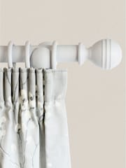 Laura Ashley Pale Dove Grey Haywood Curtain Pole - Image 1 of 4