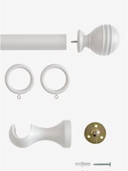 Laura Ashley Pale Dove Grey Haywood Curtain Pole - Image 4 of 4