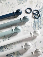 Laura Ashley Dark Slate Haywood Curtain Pole - Image 4 of 4