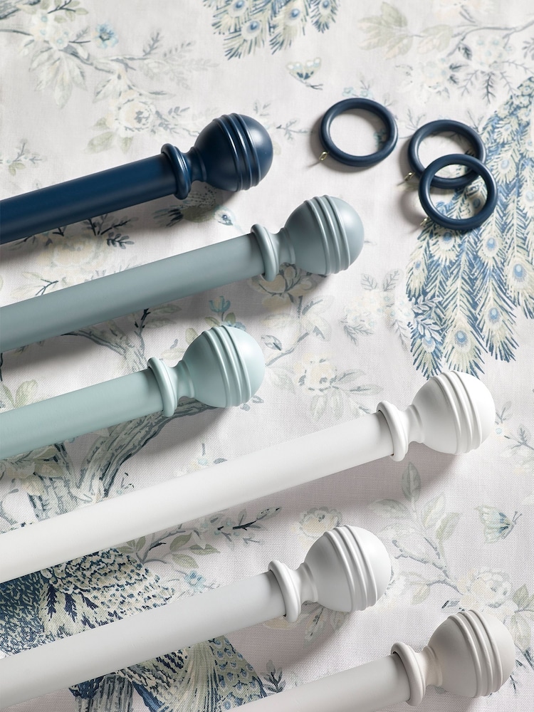Laura Ashley Dark Slate Haywood Curtain Pole - Image 4 of 4