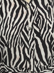 Sonder Studio Cream Zebra Print Midi Dress - Image 5 of 5