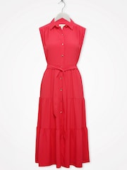 Sonder Studio Pink Midi Shirt Dress - Image 2 of 4