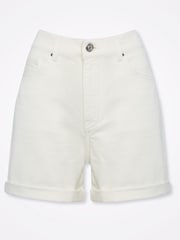 Sonder Studio Cream Denim Shorts - Image 3 of 5
