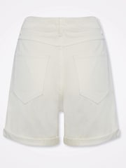 Sonder Studio Cream Denim Shorts - Image 4 of 5