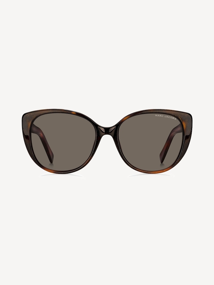 Marc Jacobs Tortoiseshell Brown Tortoiseshell Cat-Eye Sunglasses - Image 2 of 3