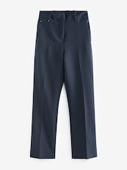 Navy Blue Tailored Elasticated Back Boot Cut Trousers - Image 4 of 5