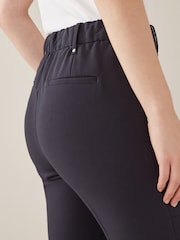 Navy Blue Tailored Elasticated Back Skinny Leg Trousers - Image 4 of 5
