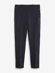 Navy Blue Tailored Elasticated Back Skinny Leg Trousers - Image 5 of 5