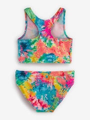 Multi Bright Tie Dye Bikini (3-16yrs) - Image 4 of 5