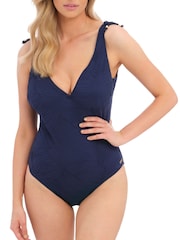 Fantasie Navy Plunge Ottawa Underwire Twist Front Swimsuit - Image 1 of 4
