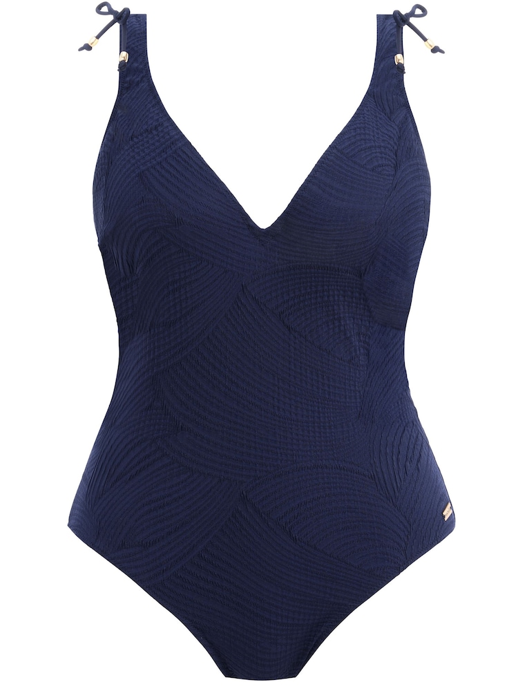 Fantasie Navy Plunge Ottawa Underwire Twist Front Swimsuit - Image 4 of 4