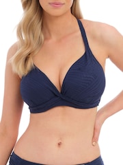Fantasie Navy Blue Plunge Ottawa Bikini Top - Image 1 of 5