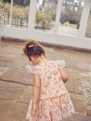 Champagne Sequin Embellished Mesh Party Dress (3mths-7yrs) - Image 2 of 8
