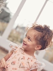 Champagne Sequin Embellished Mesh Party Dress (3mths-7yrs) - Image 3 of 8