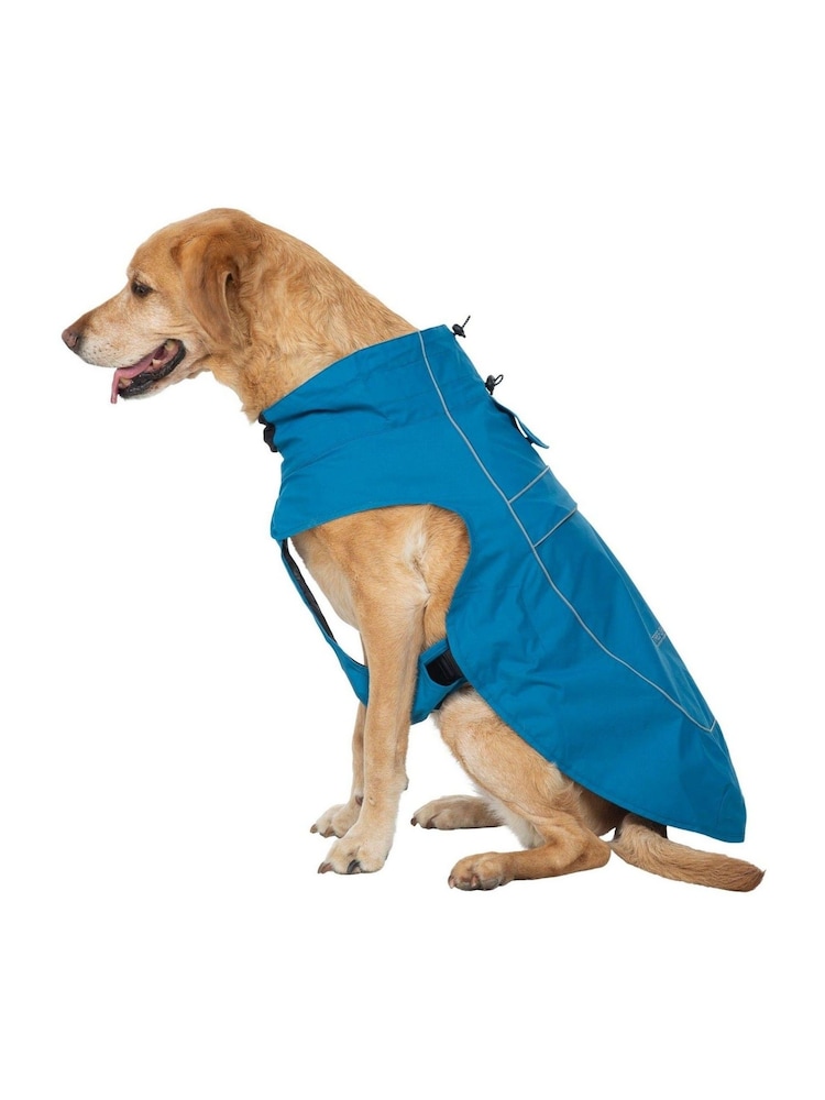 Trespass Green Cinder Packaway Dog Raincoat - Image 2 of 4 Trespass Green Cinder Packaway Dog Raincoat - Image 2 of 4