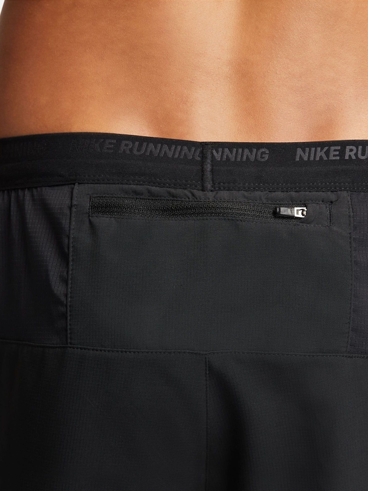 Nike Black Dri-Fit Stride 5 Inch 2-in-1 Running Shorts - Image 5 of 5