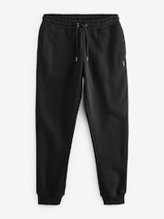 Black Regular Fit Cotton Blend Cuffed Joggers - Image 4 of 6