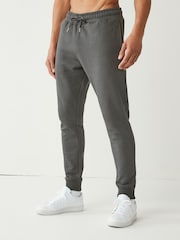 Slate Grey Regular Fit Cotton Blend Cuffed Joggers - Image 1 of 4