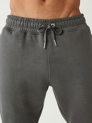 Slate Grey Regular Fit Cotton Blend Cuffed Joggers - Image 3 of 4