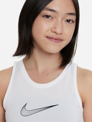 Nike White Dri-FIT Performance One Tank - Image 4 of 5