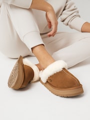 UGG Chestnut Brown Disquette Slippers - Image 1 of 9