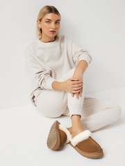 UGG Chestnut Brown Disquette Slippers - Image 2 of 9