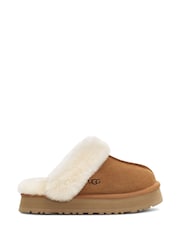 UGG Chestnut Brown Disquette Slippers - Image 4 of 9