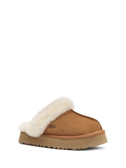 UGG Chestnut Brown Disquette Slippers - Image 6 of 9