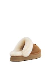 UGG Chestnut Brown Disquette Slippers - Image 8 of 9